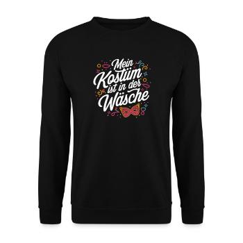 Costume Is In The Lingerie Cologne Carnival Disguise - Unisex Sweatshirt - black - Front - Alina (178cm) & Michal (187cm)