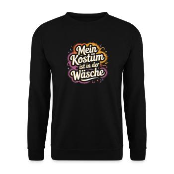 Costume Is In The Lingerie Cologne Carnival Disguise - Unisex Sweatshirt - black - Front - Alina (178cm) & Michal (187cm)