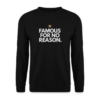 Célèbre sans raison Influenceur des médias sociaux Viral - Sweat-shirt Unisexe - noir - Devant - Alina (178cm) & Michal (187cm)