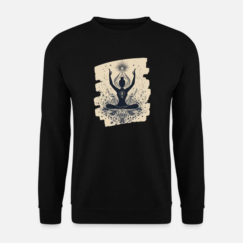Yoga Namaste Meditation - Unisex Pullover - Schwarz