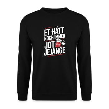 Et Hätt Noch Immer Jot Jejange Kölsch Köln Kölner - Unisex Pullover - Schwarz - Vorne - Alina (178cm) & Michal (187cm)