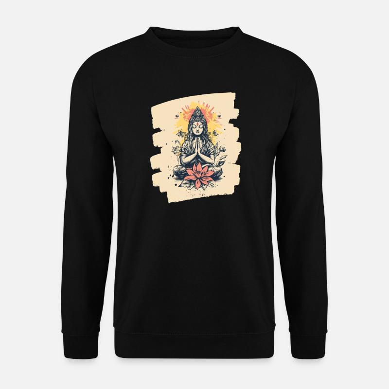 Yoga Namaste Meditation - Unisex Pullover - Schwarz