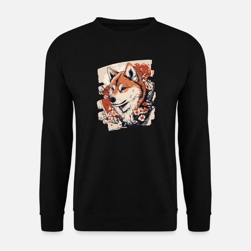 Shiba Inu - Unisex Pullover - Schwarz