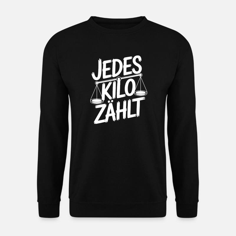 Every kilo counts - Unisex Sweatshirt - black