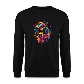 Faucon crécerelle Faucon Chasse Faucon pèlerin Faucon mignon - Sweat-shirt Unisexe - noir - Devant - Alina (178cm) & Michal (187cm)