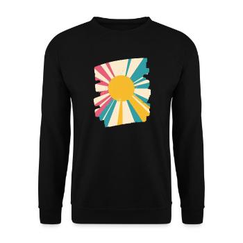 Soleil d’été - Sweat-shirt Unisexe - noir - Devant - Alina (178cm) & Michal (187cm)