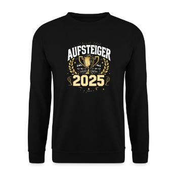 Tennis Aufsteiger 2025 Shirt - Unisex Pullover - Schwarz - Vorne - Alina (178cm) & Michal (187cm)
