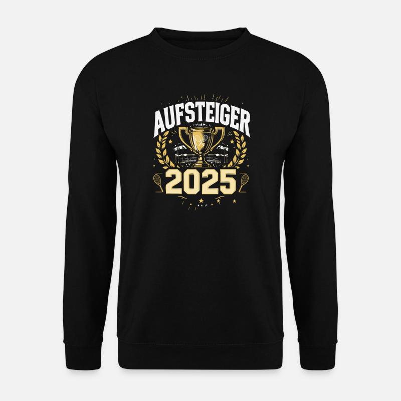 Tennis Aufsteiger 2025 Shirt - Unisex Pullover - Schwarz