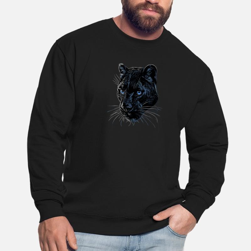 Panthère Léopard Grand Chat Mignon Gros Chat Panter Sweat-shirt Unisexe