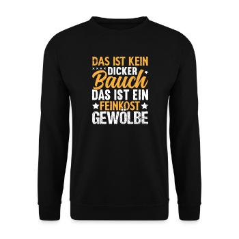 Dicton humoristique sur le ventre - Sweat-shirt Unisexe - noir - Devant - Alina (178cm) & Michal (187cm)