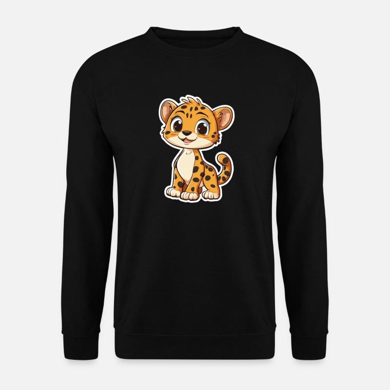 Guépard mignon - Sweat-shirt Unisexe - noir