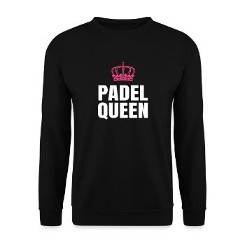 Padel Queen - Unisex Sweatshirt - black - Front - Alina (178cm) & Michal (187cm)