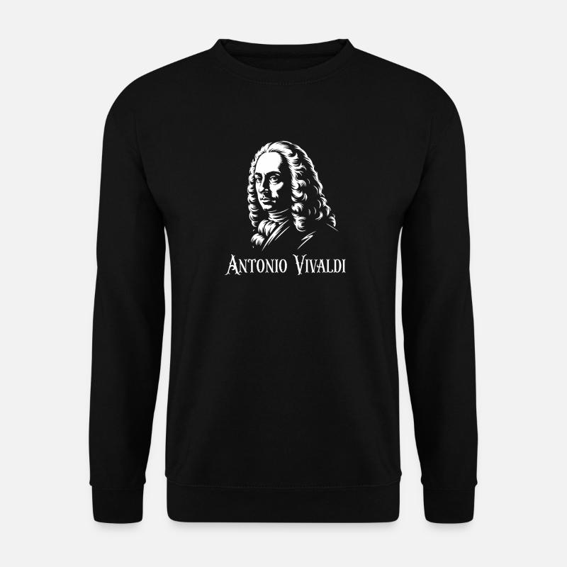 Antonio Vivaldi Composer Classical Music - Unisex Sweatshirt - black