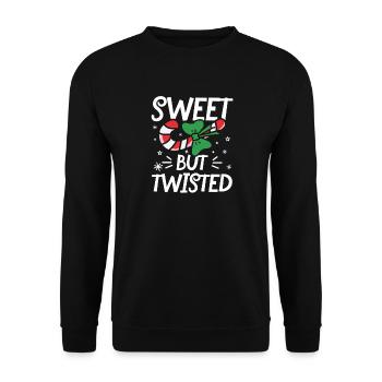 Sweet but twisted - Unisex Pullover - Schwarz - Vorne - Alina (178cm) & Michal (187cm)