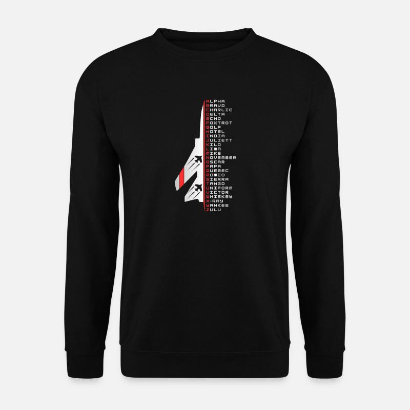 Phonetic alphabet - Unisex Pullover - Schwarz