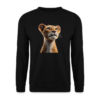 Lioness Lioness Mom Lioness Lionesses Mom Wild Lions - Unisex Sweatshirt - black - Front - Alina (178cm) & Michal (187cm)