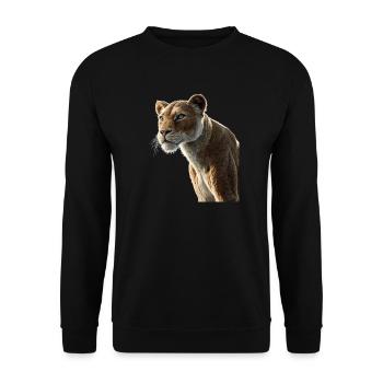 Lioness Lioness Mom Lioness Lionesses Mom Wild Lions - Unisex Sweatshirt - black - Front - Alina (178cm) & Michal (187cm)