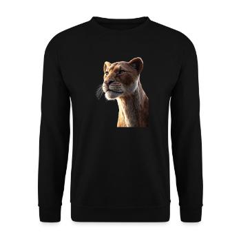 Lioness Lioness Mom Lioness Lionesses Mom Wild Lions - Unisex Sweatshirt - black - Front - Alina (178cm) & Michal (187cm)
