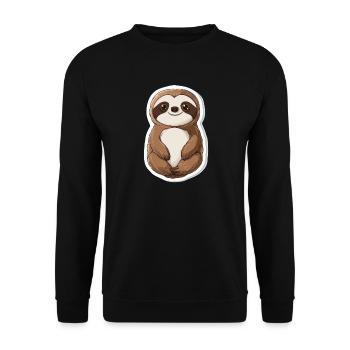 Paresse - Sweat-shirt Unisexe - noir - Devant - Alina (178cm) & Michal (187cm)