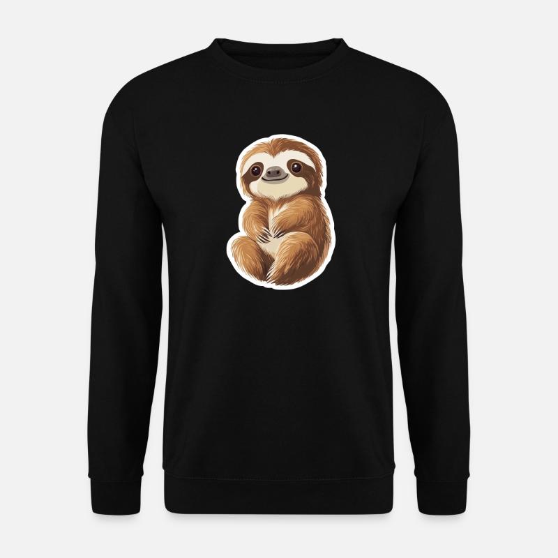 Sloth - Unisex Sweatshirt - black