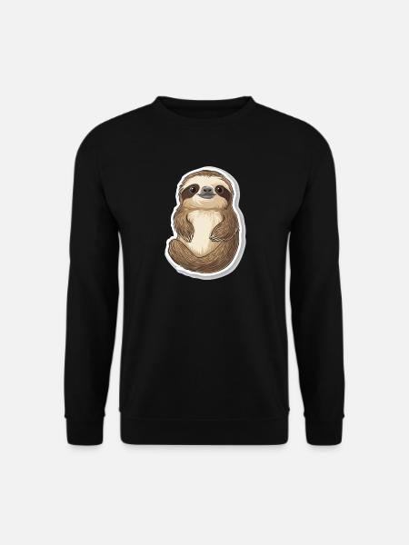 Sloth - Unisex Sweatshirt - black