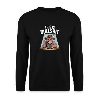 Das ist Bullshit Salad Edition - Unisex Pullover - Schwarz - Vorne - Alina (178cm) & Michal (187cm)