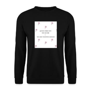 Love 12 - Unisex Sweatshirt - black - Front - Alina (178cm) & Michal (187cm)