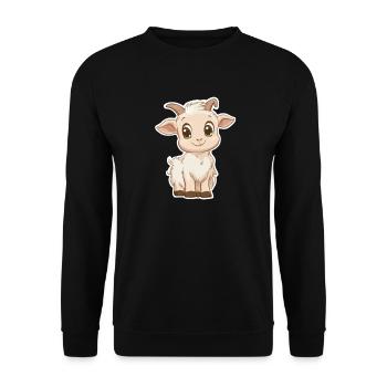 Chèvre - Sweat-shirt Unisexe - noir - Devant - Alina (178cm) & Michal (187cm)