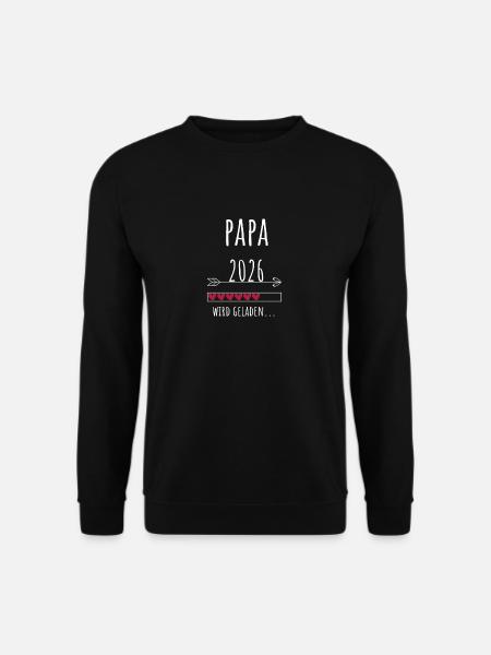 Werdender Papa 2026 Geschenk Schwangerschaft - Unisex Pullover - Schwarz