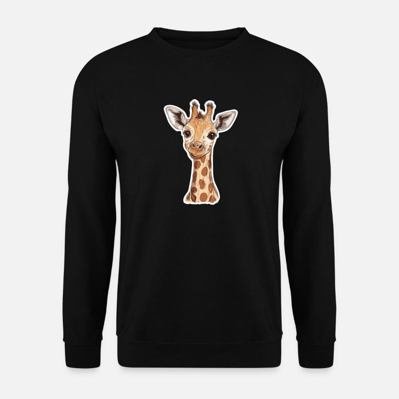Giraffe - Unisex Pullover - Schwarz