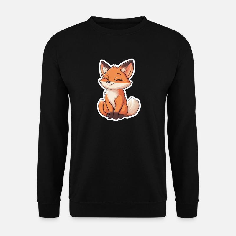 Fuchs - Unisex Pullover - Schwarz
