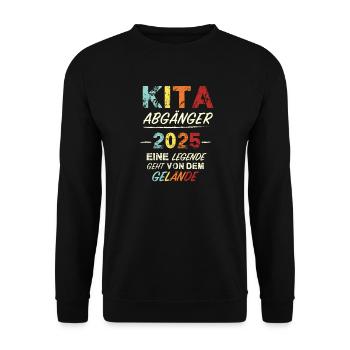 Daycare Graduates 2025: A Legend Leaves the Grounds - Unisex Sweatshirt - black - Front - Alina (178cm) & Michal (187cm)