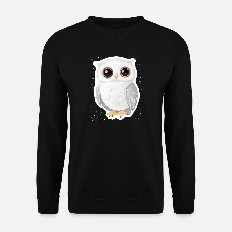 Eule - Unisex Pullover - Schwarz