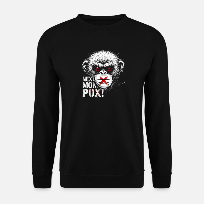 Protest Affe Gesichtsmaske Kunstwerk - Unisex Pullover - Schwarz