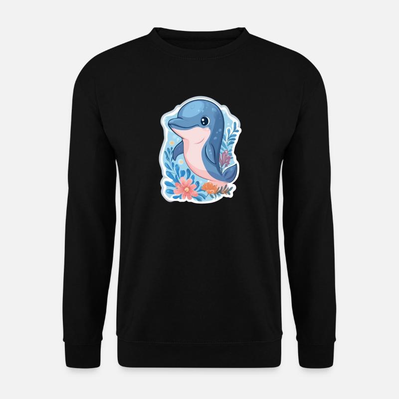 Dolphin - Unisex Sweatshirt - black