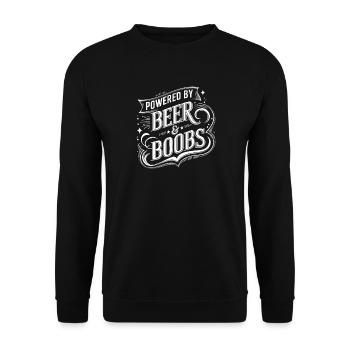 Beer and brisket festival slogan design - Unisex Sweatshirt - black - Front - Alina (178cm) & Michal (187cm)