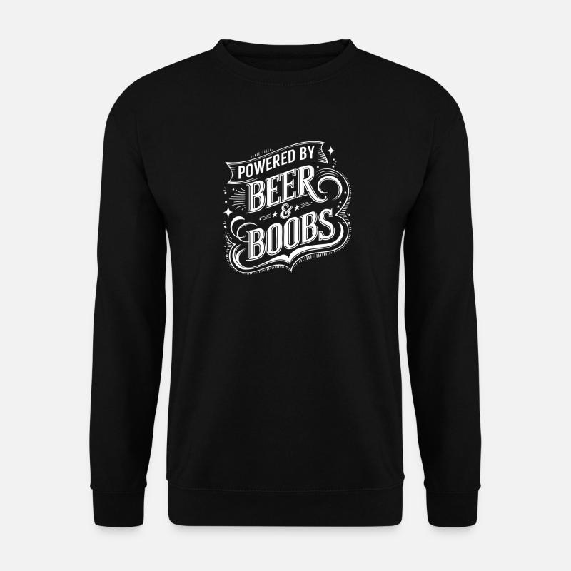 Bier- und Brustfest-Slogan-Design - Unisex Pullover - Schwarz