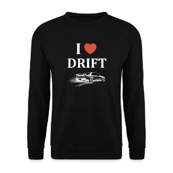 Design Drift Racing Car Passion - Sweat-shirt Unisexe - noir - Devant - Alina (178cm) & Michal (187cm)