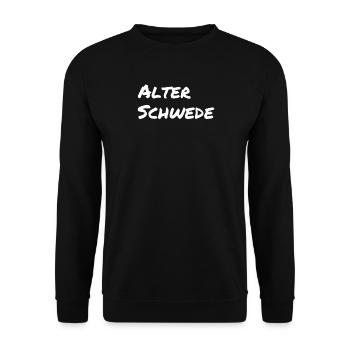 Vieux Suédois - Lustiger Spruch - Drôle - Sweat-shirt Unisexe - noir - Devant - Alina (178cm) & Michal (187cm)