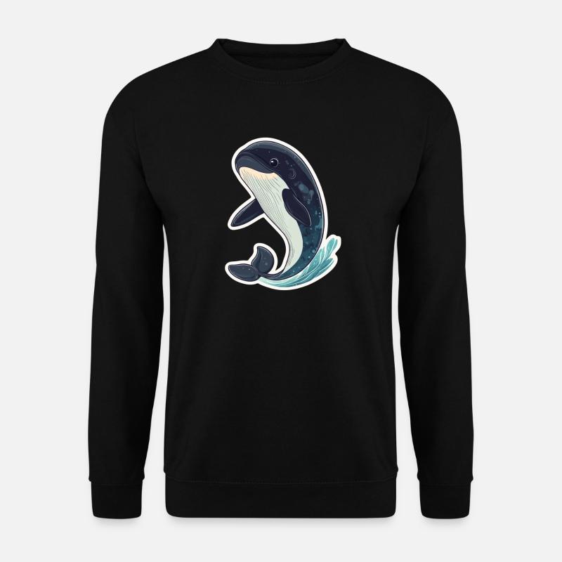 whale - Unisex Sweatshirt - black