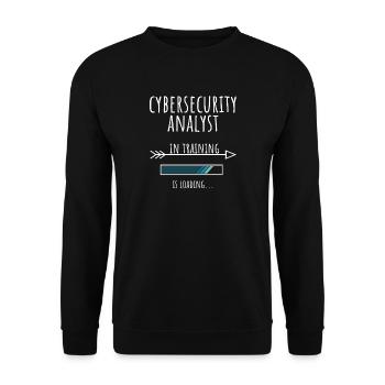 Analyste en cybersécurité Cadeau Profession Formation - Sweat-shirt Unisexe - noir - Devant - Alina (178cm) & Michal (187cm)