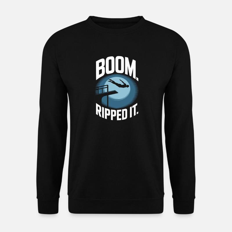 Kunstspringen Turmspringer Sprungbrett - Unisex Pullover - Schwarz