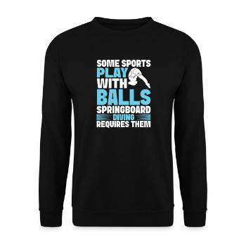 Plongeoir - Sweat-shirt Unisexe - noir - Devant - Alina (178cm) & Michal (187cm)