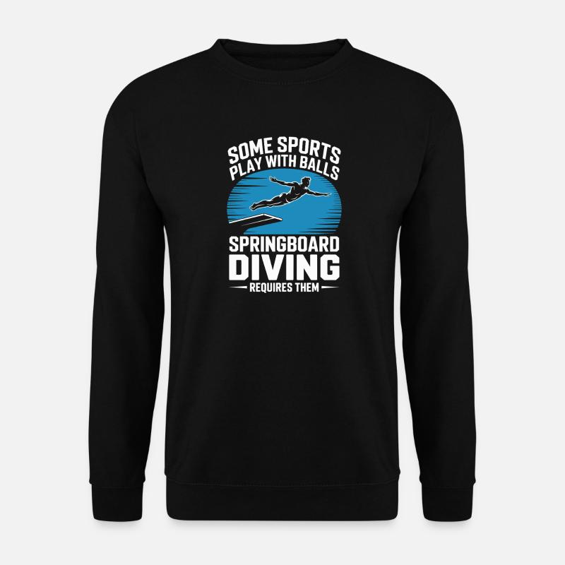 Kunstspringen Turmspringer Sprungbrett - Unisex Pullover - Schwarz