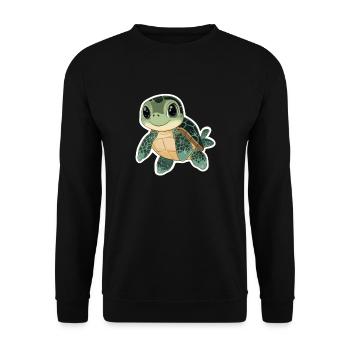 Tortue - Sweat-shirt Unisexe - noir - Devant - Alina (178cm) & Michal (187cm)