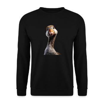 Oie mignon oie poussins Oie poussin canard petites oies - Sweat-shirt Unisexe - noir - Devant - Alina (178cm) & Michal (187cm)