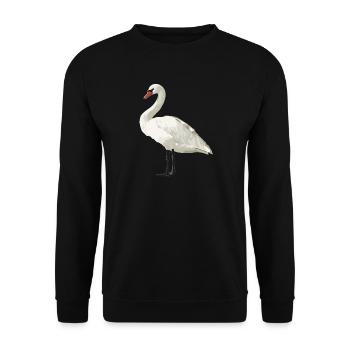 Swans Swan - Unisex Sweatshirt - black - Front - Alina (178cm) & Michal (187cm)