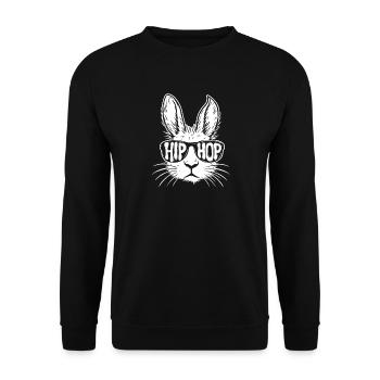 Hip Hop Culture 80s 90s Throwback Old School Vibes - Unisex Sweatshirt - black - Front - Alina (178cm) & Michal (187cm)