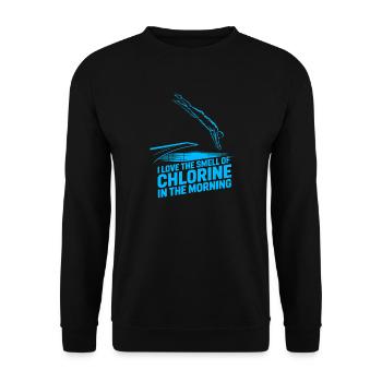 Kunstspringen Turmspringer Sprungbrett - Unisex Pullover - Schwarz - Vorne - Alina (178cm) & Michal (187cm)
