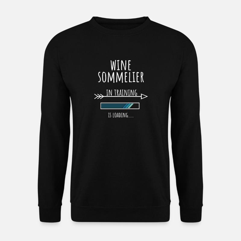 Wine Sommelier Gift Profession Training - Unisex Sweatshirt - black